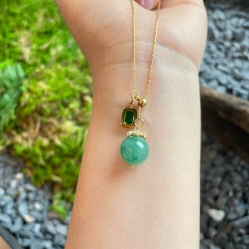 African emerald bracelet